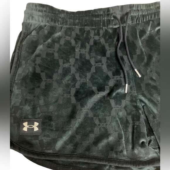 Under Armour Gray Black Velour Drawstring Athletic Sports Pocket Shorts Mens XXL - Picture 10 of 10